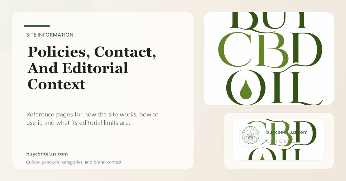 Editorial CBD product still life used for site information pages.